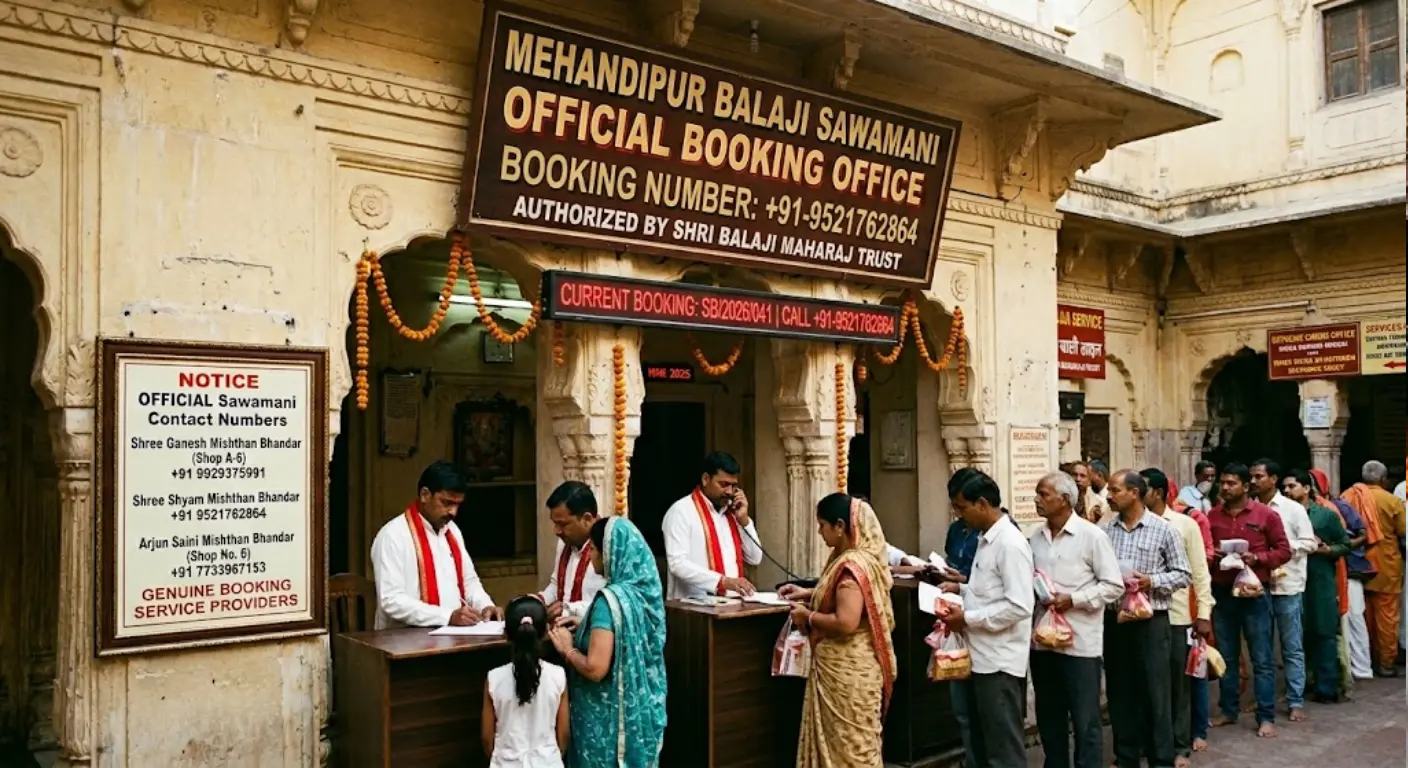 Mehandipur Balaji Sawamani Booking Number - Mehandipur Balaji